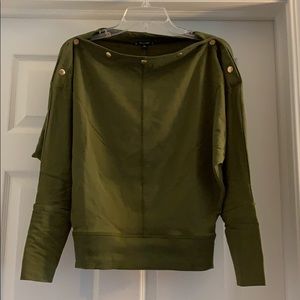 Stella and Dot Olive Weekend Slouchy Top - XS